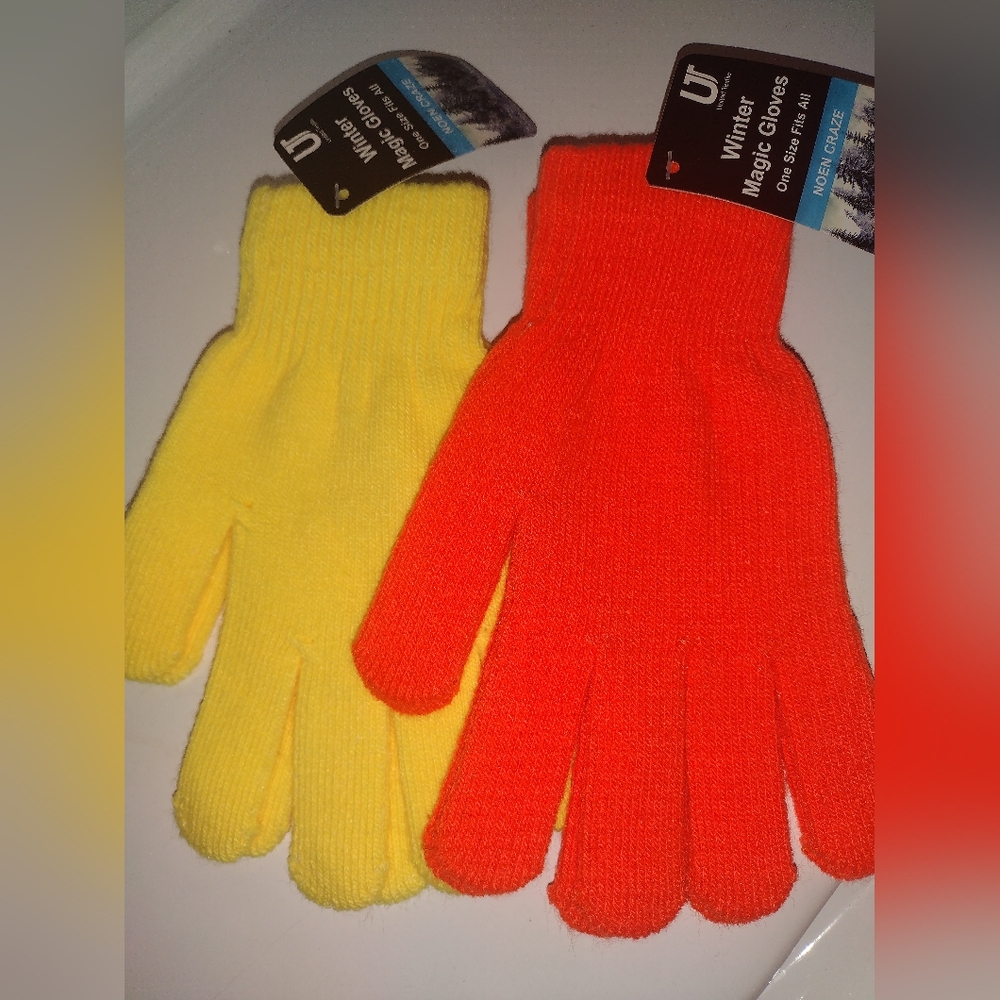 🆕 Neon Yellow💛&Orange🧡🧤